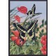 MARIPOSAS FLORES DOMINICA HOJA BLOQUE DE ESTAMPILLA NUEVA MINT